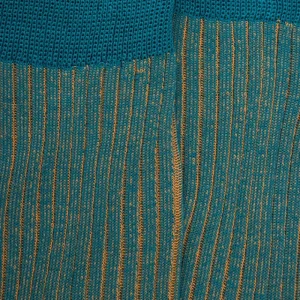 Homme Doré Doré Chaussettes^Chaussettes homme à côtes bicolores en fil d'Écosse -