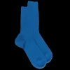 Homme Doré Doré Chaussettes^Chaussettes homme à côtes en laine - Bleu Voilier