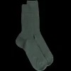 Homme Doré Doré Chaussettes^Chaussettes homme à côtes en laine - Vert thuya
