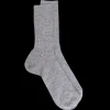 Homme Doré Doré Chaussettes^Chaussettes homme à côtes en laine - Gris oxford
