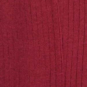 Homme Doré Doré Chaussettes^Chaussettes homme à côtes en laine - Rouge pommard