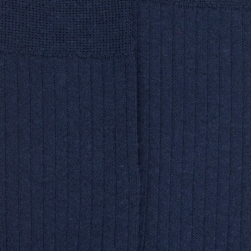 chaussettes_homme__ctes_e_1-8.webp Homme Doré Doré Chaussettes^Chaussettes homme à côtes en laine - Bleu Caban