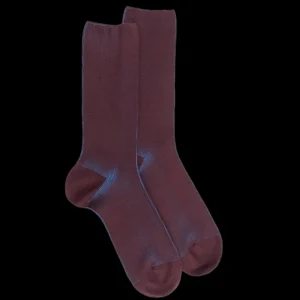 Homme Doré Doré Chaussettes^Chaussettes homme à côtes sans bord élastique en laine -