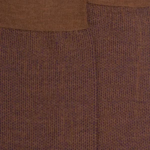 Homme Doré Doré Chaussettes^Chaussettes homme caviar en laine merinos - Bois & violet Byzance