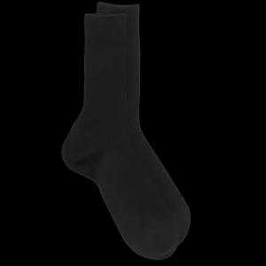 Homme Doré Doré Chaussettes^Chaussettes Homme côtelées en pur fil d'Ecosse -