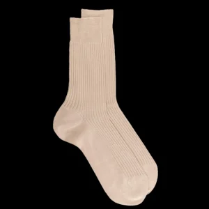 Homme Doré Doré Chaussettes^Chaussettes Homme côtelées en pur fil d'Ecosse -