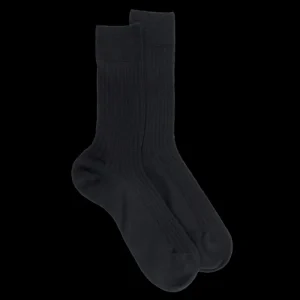 Homme Doré Doré Chaussettes^Chaussettes homme en 100% laine fine mérinos côtelées -