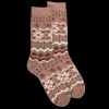 Homme Doré Doré Chaussettes^Chaussettes homme en coton à motif de Noël - Marron Caille