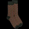 Homme Doré Doré Chaussettes^Chaussettes homme en coton à motif géométrique - Vert thym