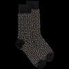 Homme Doré Doré Chaussettes^Chaussettes homme en coton à motif géométrique -