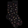 Homme Doré Doré Chaussettes^Chaussettes homme en coton à motif de Noël -
