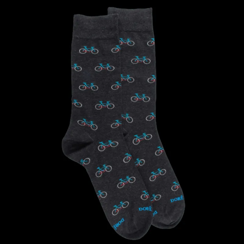 chaussettes_homme_en_coto_0-4.webp Homme Doré Doré Chaussettes^Chaussettes homme en coton à motifs vélos - Gris anthracite