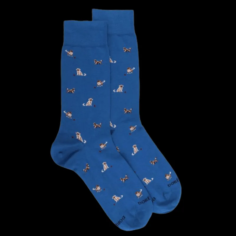 chaussettes_homme_en_coto_0-43.webp Homme Doré Doré Chaussettes^Chaussettes homme en coton à motif chiens - Bleu Cosmos