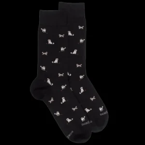 Homme Doré Doré Chaussettes^Chaussettes homme en coton à motif chiens -