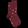 Homme Doré Doré Chaussettes^Chaussettes homme en coton à motif chats -