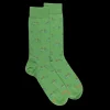 Homme Doré Doré Chaussettes^Chaussettes homme en coton à motifs vélos - Avocat & Abricot