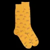 Homme Doré Doré Chaussettes^Chaussettes homme en coton à motifs vélos - Jaune Moutarde & Bleu France
