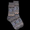 Homme Doré Doré Chaussettes^Chaussettes homme en coton à motif de Noël - Gris oxford