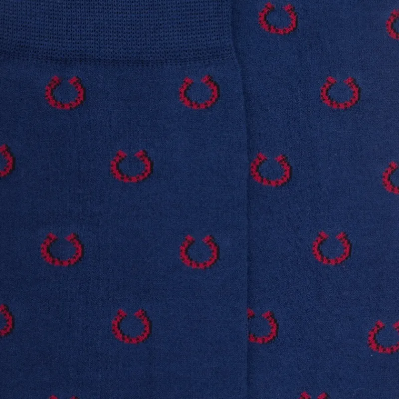chaussettes_homme_en_coto_1-22.webp Homme Doré Doré Chaussettes^Chaussettes homme en coton à motif fer à cheval - Bleu Voilier
