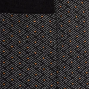 Homme Doré Doré Chaussettes^Chaussettes homme en coton à motif géométrique -