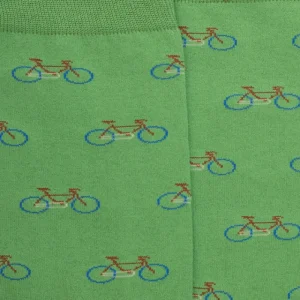 Homme Doré Doré Chaussettes^Chaussettes homme en coton à motifs vélos - Avocat & Abricot