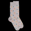 Homme Doré Doré Chaussettes^Chaussettes homme en fil d'Ecosse à motifs Judo - Gris Métal