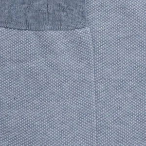 Homme Doré Doré Chaussettes^Chaussettes homme en fil d'Écosse renforcé à motifs caviar - Bleu Glacier