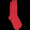 Homme Doré Doré Chaussettes^Chaussettes homme en laine et cachemire - Rouge Ponceau