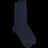 Homme Doré Doré Chaussettes^Chaussettes homme en laine et cachemire - Bleu marine foncé