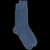 Homme Doré Doré Chaussettes^Chaussettes homme en laine et cachemire - Bleu jean