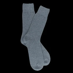 Homme Doré Doré Chaussettes^Chaussettes homme en laine et cachemire - Bleu Glacier