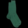 Homme Doré Doré Chaussettes^Chaussettes homme en laine mérinos côtelées - chlorophyle