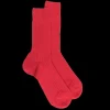 Homme Doré Doré Chaussettes^Chaussettes homme en laine mérinos côtelées - Rouge