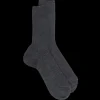 Homme Doré Doré Chaussettes^Chaussettes homme en laine mérinos côtelées - Gris foncé