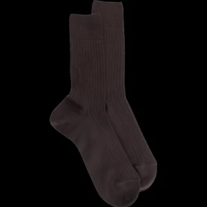 Homme Doré Doré Chaussettes^Chaussettes homme en laine mérinos côtelées -