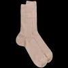 Homme Doré Doré Chaussettes^Chaussettes homme en laine mérinos côtelées - Beige