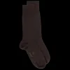 Homme Doré Doré Chaussettes^Chaussettes homme en laine et coton - Marron Chocolat
