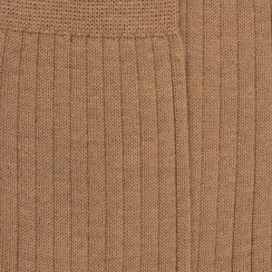Homme Doré Doré Chaussettes^Chaussettes homme en laine mérinos côtelées - Marron Désert