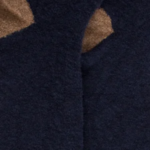Homme Doré Doré Chaussettes^Chaussettes homme en laine polaire - Bleu marine & seigle