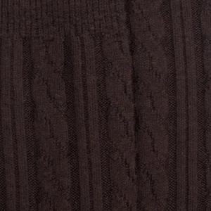 Homme Doré Doré Chaussettes^Chaussettes homme en laine à motif torsadés - Marron Chocolat