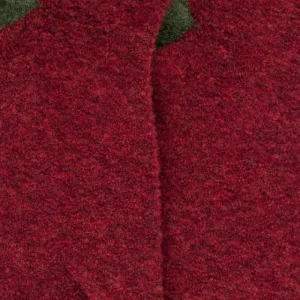 Homme Doré Doré Chaussettes^Chaussettes homme en laine polaire - Rouge pommard & Vert Campagne