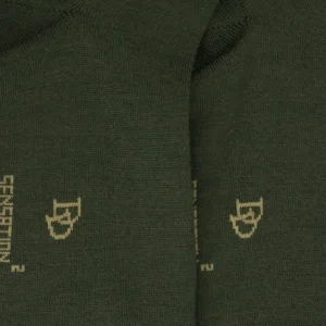 Homme Doré Doré Chaussettes^Chaussettes homme en laine et coton - Vert cyprès