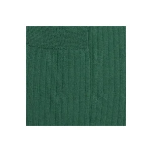 Homme Doré Doré Chaussettes^Chaussettes homme en laine mérinos côtelées - chlorophyle