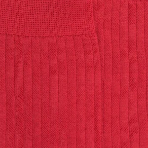Homme Doré Doré Chaussettes^Chaussettes homme en laine mérinos côtelées - Rouge