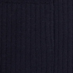 Homme Doré Doré Chaussettes^Chaussettes homme en laine mérinos côtelées - Bleu marine foncé