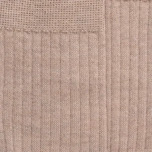 Homme Doré Doré Chaussettes^Chaussettes homme en laine mérinos côtelées - Beige