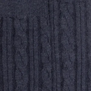 Homme Doré Doré Chaussettes^Chaussettes homme en laine à motif torsadés - Bleu corsaire