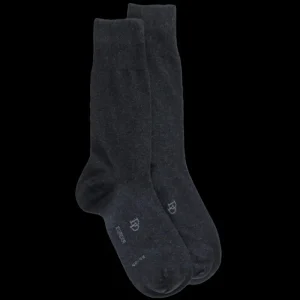 Homme Doré Doré Chaussettes^Chaussettes homme Eureka en coton égyptien - Gris