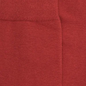 Homme Doré Doré Chaussettes^Chaussettes homme Eureka en coton égyptien - Brique