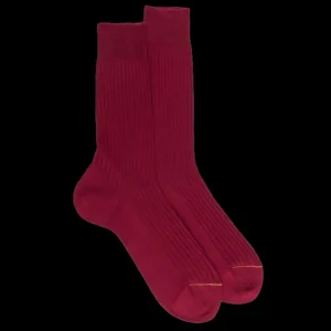 Homme Doré Doré Chaussettes^Chaussettes homme fines à côtes en fil d'Écosse -